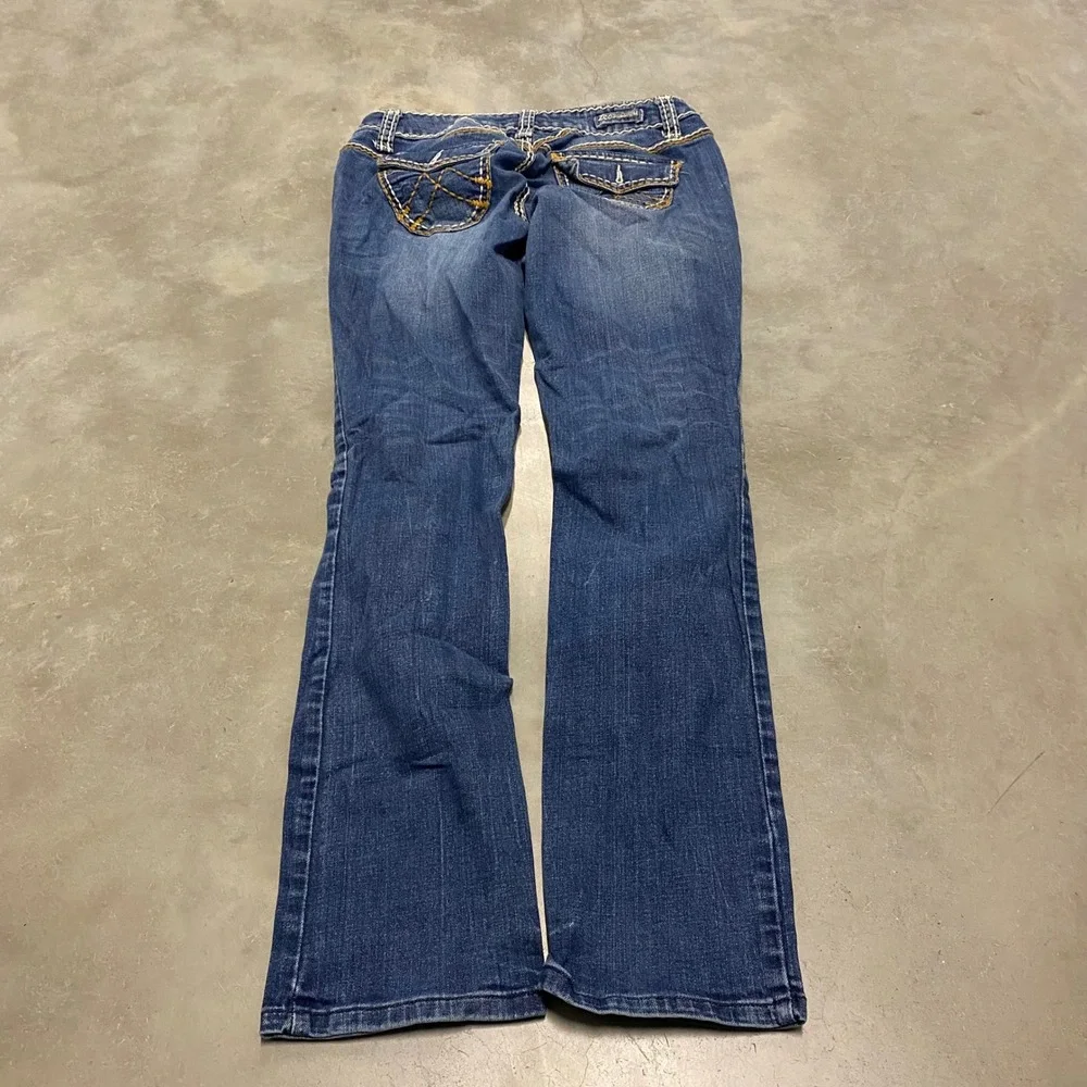 LC Lauren Conrad Bootcut Jeans Women Size 7 Medium Wash Stretch Denim - Picture 3 of 4